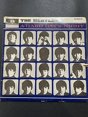 THE BEATLES - A Hard Day's Night Vinyl LP ROCK POP BEAT Mono UK Parlophone 1964 • £18