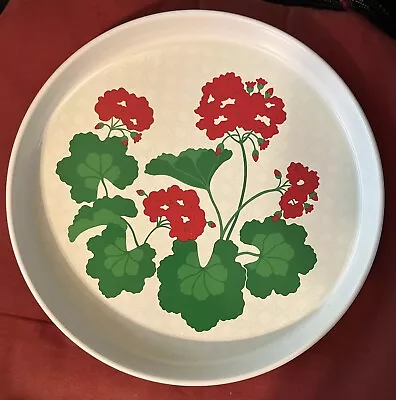 Vintage Avon Summer Fantasy Metal Bar Kitchen Floral Serving Tray (1983) • $49.99