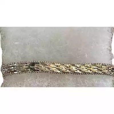 NWOT Milor Italy 925 Sterling Silver Woven Braided Wheat Chain Bracelet 15.2 G. • $59
