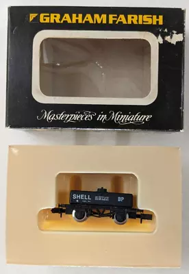 Shell Tank Wagon 2813 Graham Farish N Gauge Scale Model Train Miniature Fuel Oil • $24.99