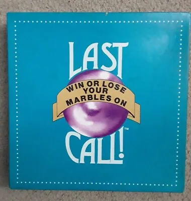  Last Call  Game Marbles 2-6 Players Teams 8+ Yrs Old Roll Dice Vintage 1989 • $10