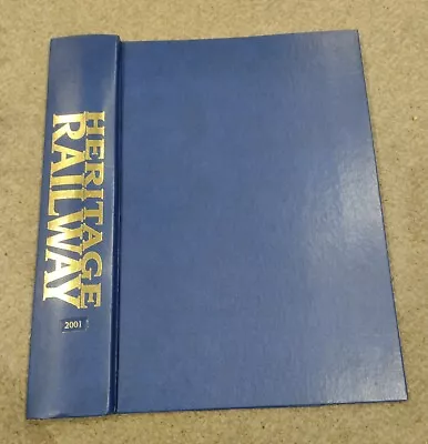 Empty 2001 Heritage Railway Magazine Binder • £3.50