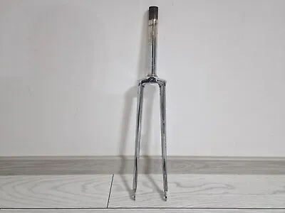 Vintage CILO Road Bicycle Fork 1  Threaded Touring City Chrome Steel Bike Parts • $71.25