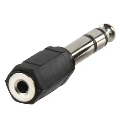 Adaptor - 3.5mm Jack Male Stereo To 6.3mm Jack Female Stereo • £2.69