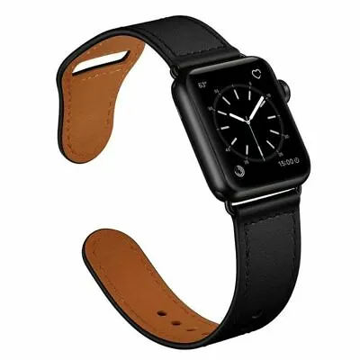 $7.99 • Buy For Apple Watch 7 SE 6 5 4 3 2 1 IWatch 38 45 40 44mm Luxury Leather Strap Band