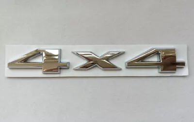 $6.55 • Buy Chrome Silver 4X4 Auto Car Logo Decal Emblem Sticker For Jeep Dodge Ford Truck