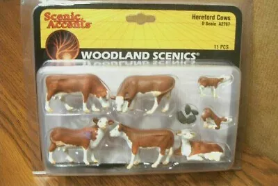 Woodland Scenics Hereford Cows O Scale Figures  • $25.95