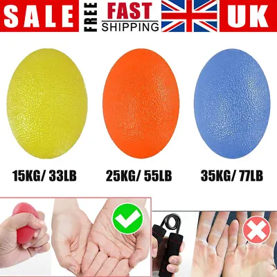 3 PACK Massage Therapy Grip Ball For Hand Finger Strength Exercise Stress Relief • £6.98