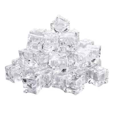 Fake Ice Cubes Faux Ice Cubes Acrylic Ice Ice Cubes Decorative • £13.39