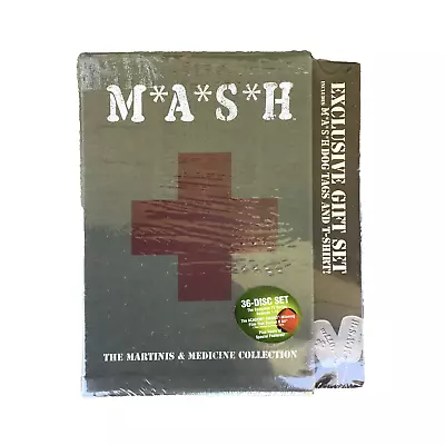 Sealed MASH Martinis And Medicine Collection + T-shirt And Dog Tags 36 DVD Set • $169.97