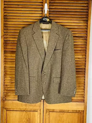 Warren Sewell Tweed 2 Button Blazer Jacket Men’s Sz 42 Regular Made In USA EUC! • $34.99