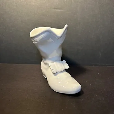 Nao By Llardo Musketeer Warrior Buckled  All White  Boot Shoe Retired Glazed • $75