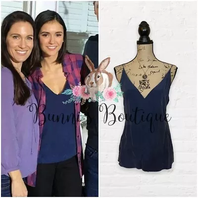 Elena Gilbert's J Brand V Neck Silk Cami The Vampire Diaries • £86.78