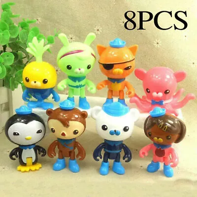 `8PCS/Set The Octonauts Figures Octo Crew Pack Playset Action Figures Kids Toys﹏ • $12.89