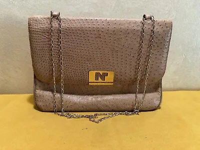 Vintage Nina Ricci Ostrich Leather Bag • $90