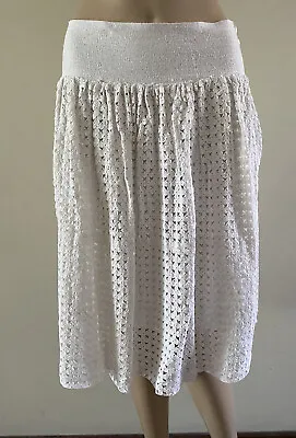 Zimmermann Linen Lace Skirt Size 1 (10AUS) Off White • $89