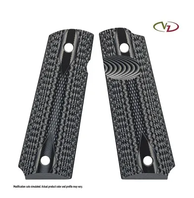 Vz Grips Double Diamond Grey 1911  Full Size /commander Ambi Saftey Cut  • $29.99