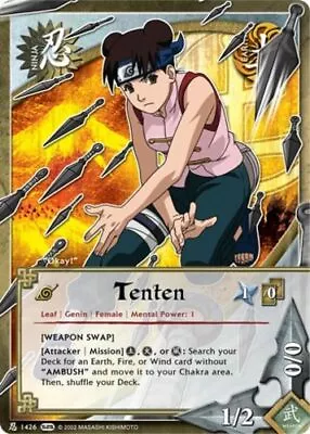 Tenten - N-1426 - Common - 1st Edition - Foil Kage Summit NM/LP - Naruto • $5.40