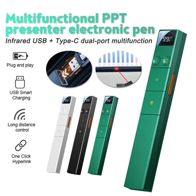 £15.18 • Buy Presentation Clicker Wireless Laser Pointer Clicker Presenter Remote PowerPoint