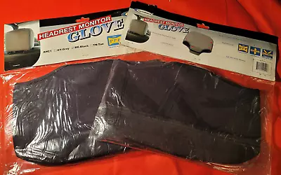 Set Of 2 Myron Davis Headrest Black Monitor Protector Glove Soft Covers 6  7  8  • $19.99