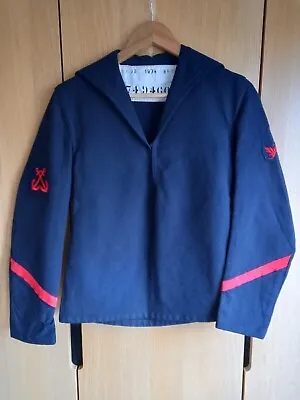 Vintage Swedish Navy Sailor Jacket For The Festival Season Sz S • £22