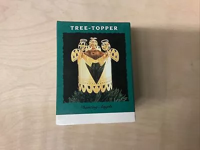 Hallmark Miniature Dimensional Brass Tree Topper Dancing Angels 1992 NIB • $15.99