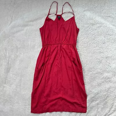 Patagonia W's S Lost Wildflower Dress Light Red Tencel Mini Sleeveless Pullover • $18