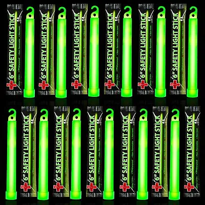 Lot Of 10 Cyalume Military Ultra Bright Green Glow Sticks  12 HR Prepper Emergen • $25.95