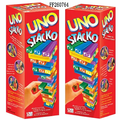 $32.95 • Buy UNO Stacko Fun Pile Tower Stacking Jenga Games Kids Parent Family Party Toy Gift