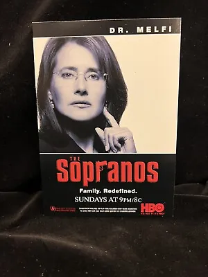 VINTAGE The Sopranos  DR. MELFI  HBO 2000 Advertising Promo Postcard   • $5.95