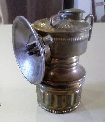 Vintage Guy's Dropper Brass Carbide Miners Lamp • $68.37