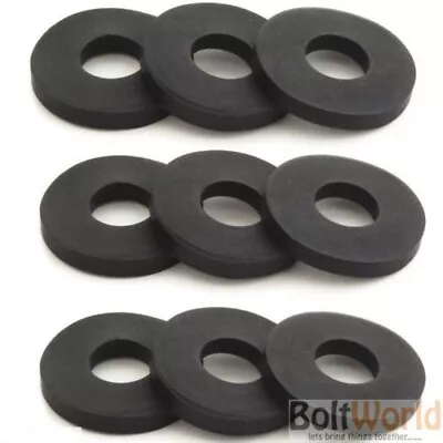 Form A Flat Black Thick Neoprene Rubber Washers - M3 M4 M5 M6 M8 M10 M12 M16 M20 • $24.10