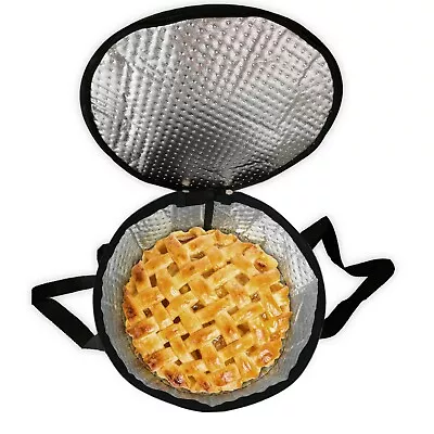 Insulated Round Pie Carrier For Cakes Pies Plated Food Casseroles | Thermal • £11.95