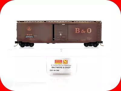 N Scale *BALTIMORE & OHIO* Weathered 50' Box Car #299202 - Micro Trains 03144390 • $39.99