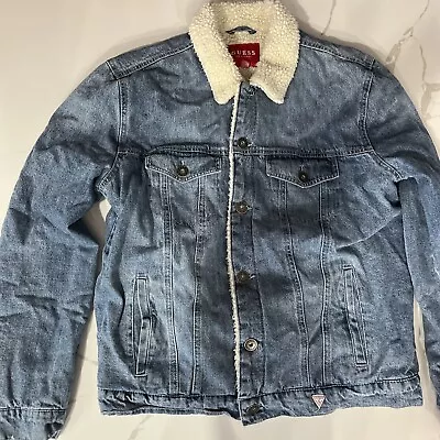 Guess Men’s Jean Jacket Size Large • $31.88