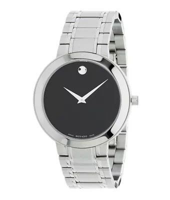 Brand New Movado Men's Stiri Black Dial Stainless Steel Watch 0607277 • $359