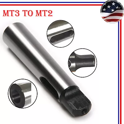 MT3 Spindle To MT2 Arbor Morse Taper Adapter Reducing Drill Sleeve For Lathe US • $11.99