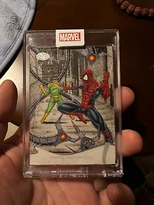 Spider-Man 2022 UD Marvel Masterpieces Sketch Card 1/1 By Angel S Aviles 阿胖 • $122.50