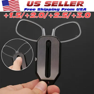 Portable Folding Presbyopic Glasses Clip Nose Reading Glasses For Men Women New • $5.99