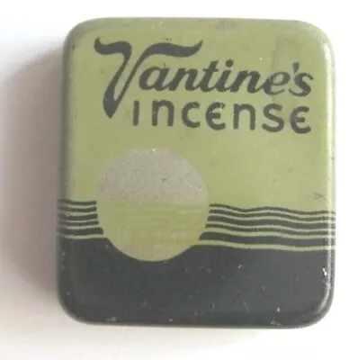 Rare Vintage 1920's VANTINE'S  INCENSE:  Sample Mini Tin No Incense • $20