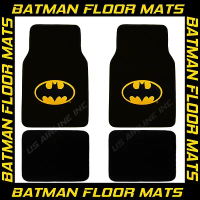 4 Pcs Batman Classic Carpet Car Floor Mats  K4 • $500