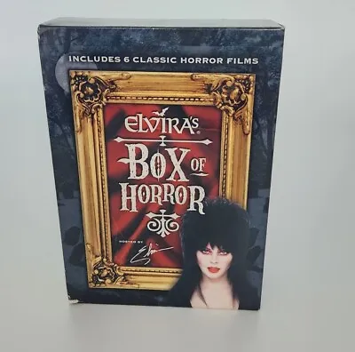 Elviras Box Of Horror 6 Movie Set (DVD 2004 3-Disc Set) Time Life ~New Sealed! • $29.99