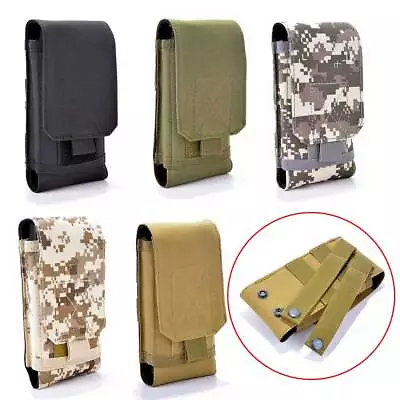 Tactical Military Universal Mobile Phone Bag Case Cover Waist Belt Molle Pouch • $7.99