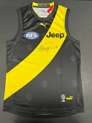$295 • Buy AFL RICHMOND TIGERS ALEX RANCE HAND SIGNED GUERNSEY Dustin Martin Premiers MCG