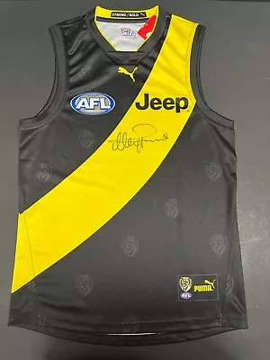 AFL RICHMOND TIGERS ALEX RANCE HAND SIGNED PUMA HOME GUERNSEY - Martin Premiers • $275