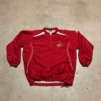 Mizuno MLB St. Louis Cardinals Logo Pullover Windbreaker Jacket • $20