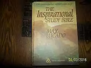 The Inspirational Study Bible New King - Hardcover By Max Lucado - Acceptable N • $13.91