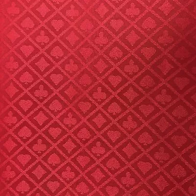 $47.99 • Buy Red Suited Speed Cloth Poker Table Felt 100% Polyester 120x60 NEW 