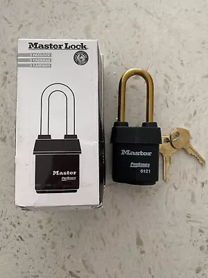 Master Lock Pro Series #6121kablj Brass Weatherproof Pad Lock Commercial Grade • $49.99