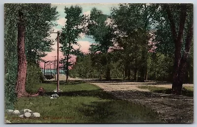 Boulder Bridge Big Timber Montana Road In Woods Posted 1913? Postcard • $3.99